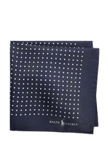 Polo Ralph Lauren - St. James Spot-16X16 Pktsq Hand Hem - Kišeninės nosinaitės - Tamsiai mėlyna