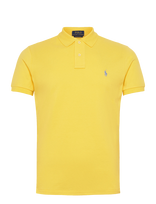 Polo Ralph Lauren - The Iconic Custom Slim Fit Mesh Polo - Megzti polo marškinėliai trumpomis rankovėmis - Geltona