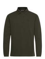 Barbour - Barbour Essential Ls Tartan Pique Polo Shirt - Marškinėliai ilgomis rankovėmis - Chaki spalva