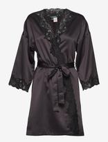 Lauren Ralph Lauren Homewear - Lrl Signature Lace Kimono Robe 97 Cm - Kimono - Juoda