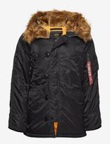 Alpha Industries - N-3B Vf 59 Vintage Fit - Parka stiliaus striukė - Juoda