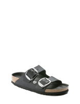 Birkenstock - Arizona Big Buckle Leoi Black Hex - Plokščiapadės basutės - Juoda