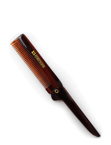 1541 Of London - Pocket Size Fine Tooth Folding Comb - Plaukų formavimo šepetys - Ruda
