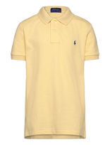Ralph Lauren Kids - Basic Mesh-Ss Kc-Tp-Knt - Trumparankoviai polo marškinėliai - Geltona