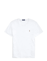Polo Ralph Lauren - Custom Slim Fit Soft Cotton T-Shirt - Marškinėliai trumpomis rankovėmis - Balta