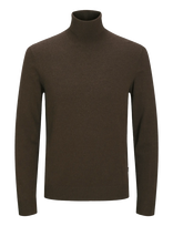 Jack & Jones - Jjeemil Knit Roll Neck Noos - Golfo kelnės - Ruda