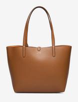 Lauren Ralph Lauren - Faux-Leather Large Reversible Tote Bag - Talpi rankinė - Ruda