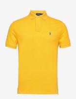 Polo Ralph Lauren - The Iconic Custom Slim Fit Mesh Polo - Marškinėliai trumpomis rankovėmis - Geltona
