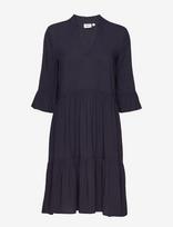 Saint Tropez - Edasz Solid Dress - Iki kelių ir midi suknelės - Tamsiai mėlyna