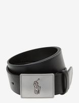 Polo Ralph Lauren - 36Mm Pp Plaque Belt - Klasikinis diržas - Juoda