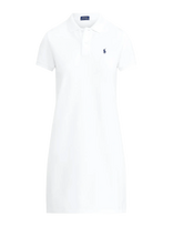 Polo Ralph Lauren - Cotton Mesh Polo Dress - Trumpa suknelė - Balta