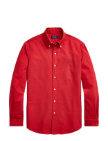 Polo Ralph Lauren - Custom Fit Garment-Dyed Oxford Shirt - Laisvalaiko marškiniai - Raudona