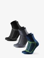 Danish Endurance - Long Distance Running Quarter Socks 3-Pack - Futbolo kojinės iki kulkšnių - Marga / raštuota