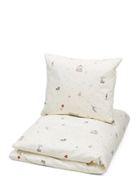 Cam Cam Copenhagen - Bedding Set, Baby, 70X100Cm - Gots - Classic Stripes Rose - Patalynės komplektas - Kreminė spalva