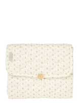 Cam Cam Copenhagen - Quilted Changing Mat - Ocs - Classic Stripes Rose - Vystymo kilimėlis - Kreminė spalva