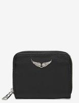 Zadig & Voltaire - Mini Zv Grained Leather - Piniginė - Juoda