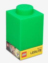 LEGO - Lego Ikonisk, Silikoneklods 1000% Med Led-Lys Grøn - Stalinė lempa - Žalia