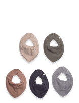 Pippi - Bandana Bib - Solid  (5-Pack) - Seilinukas - Ruda