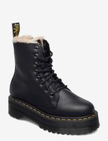 Dr. Martens - Jadon Fl Black Pisa - Aulinukai plokščiu kulnu - Juoda