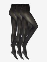 Decoy - Decoy Recycled Tight 60Den 3Pk - Pėdkelnės ir tamprės - Juoda