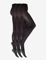 Decoy - Decoy Recycled Tight 60Den 3Pk - Pėdkelnės ir tamprės - Juoda