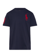 Ralph Lauren Kids - Big Pony Cotton Jersey Tee - Marškinėliai trumpomis rankovėmis - Tamsiai mėlyna