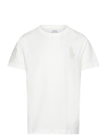 Ralph Lauren Kids - 26/1 Jersey-Ss Cn-Tp-Tsh - Marškinėliai trumpomis rankovėmis - Kreminė spalva
