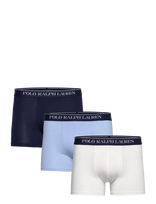 Polo Ralph Lauren - Classic Stretch-Cotton Trunk 3-Pack - Bokseriai - Mėlyna