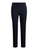 Lauren Ralph Lauren - Double-Faced Stretch Cotton Pant - Aptemptos kelnės - Tamsiai mėlyna