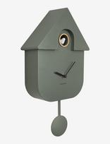 KARLSSON - Wall Clock Modern Cuckoo Abs Ochre Yellow - Sieninis laikrodis - Žalia