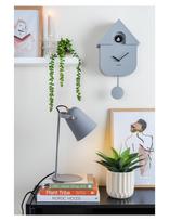 KARLSSON - Wall Clock Modern Cuckoo Abs Ochre Yellow - Sieninis laikrodis - Pilka