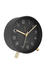 KARLSSON - Alarm Clock Lofty Metal Matt Green - Žadintuvas - Juoda