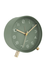 KARLSSON - Alarm Clock Lofty Metal Matt Green - Žadintuvas - Žalia