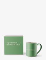Design House Stockholm - Astrid Lindgren Mug 28 - Kavos puodelis - Žalia
