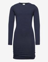 The New - Basic L_S Dress Noos Sustainable - Suknelė ilgomis rankovėmis - Mėlyna
