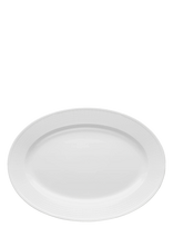 Rörstrand - Swedish Grace Oval Skål 40X29 Cm - Serviravimo lėkštė - Balta