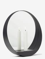 Gejst - Glim Candle Mirror - Apvalus veidrodis - Juoda