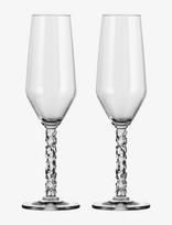 Orrefors - Carat Champagneflote 24 Cl, 2-Pak - Šampano taurės - Nude