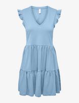 ONLY - Onlmay Cap Sleev Fril Dress Jrs Noos - Trumpa suknelė - Mėlyna