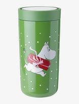 Stelton - To Go Click Vacuum Insulated Cup-Moomin Present - Termosinis puodelis - Žalia