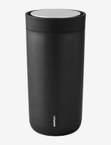 Stelton - To Go Click Termokop 0.4 L. Black Metallic - Termosinis puodelis - Juoda
