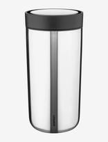 Stelton - To Go Click Termokop 0.4 L. Steel - Termosinis puodelis - Sidabro