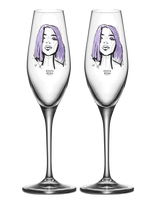 Kosta Boda - All About You Forever Mine Champagne 2-Pack 23Cl - Šampano taurės - Nude
