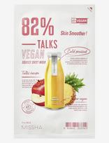 Missha - Missha Talks Vegan Squeeze Sheet Mask [Skin Smoother] - Lakštinė kaukė - Nude