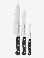 Zwilling - Knivsæt, 3 Stk. (Skal + Kød/Filet + Kok) - Peilių rinkinys - Juoda