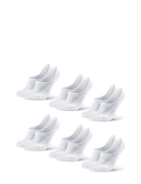 Danish Endurance - Cotton No-Show Socks 6-Pack - Futbolo kojinės iki kulkšnių - Balta