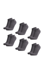 Danish Endurance - Bamboo Low-Cut Socks 6-Pack - Futbolo kojinės iki kulkšnių - Pilka