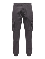 ONLY & SONS - Onscam Stage Cargo Cuff Life 6687 Noos - Cargo kelnės - Pilka