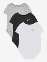 Nike - Nike 3Pk Swoosh Bodysuit - Marškinėliai trumpomis rankovėmis - Marga / raštuota