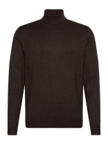 Lindbergh - Ecovero L/S Roll Neck Knit - Golfo kelnės - Ruda